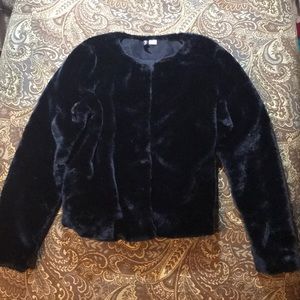H&M Black Fur Coat